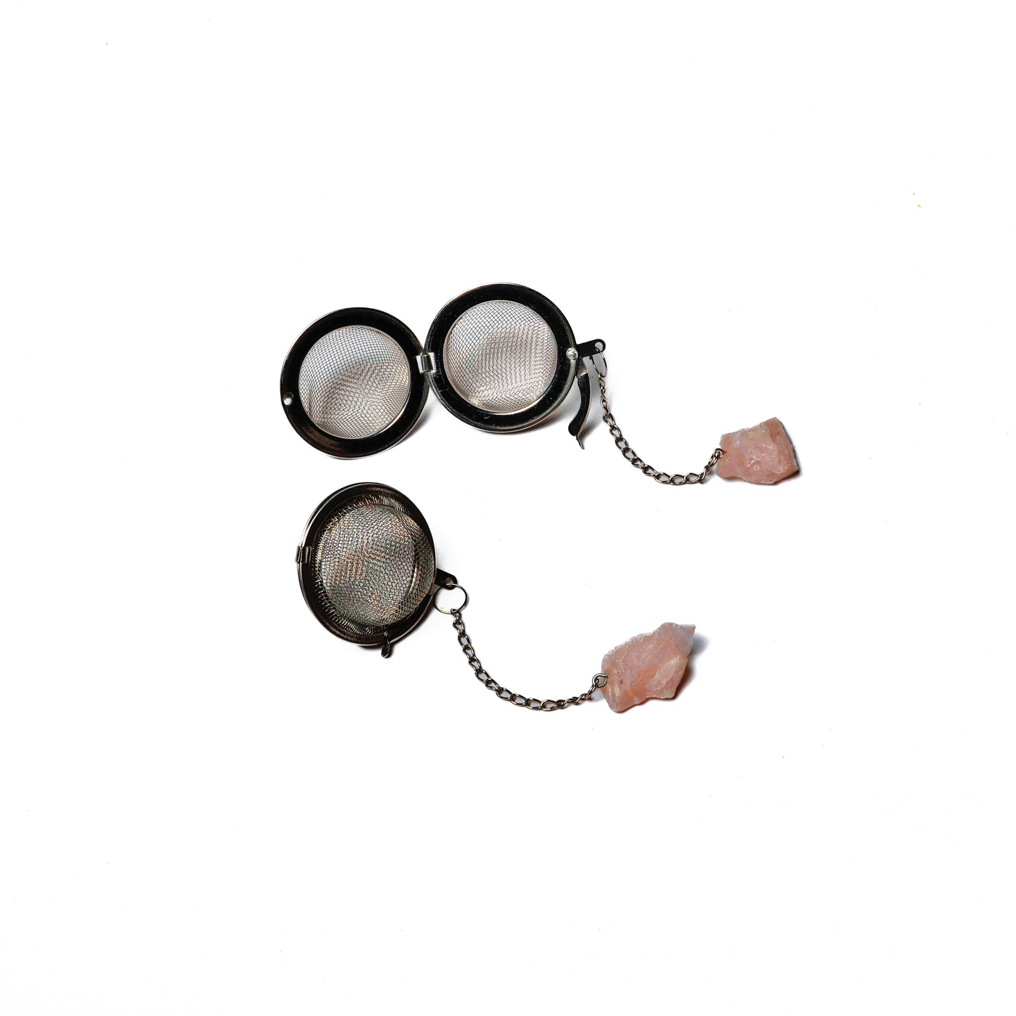 Rose Quartz Mesh Tea Ball