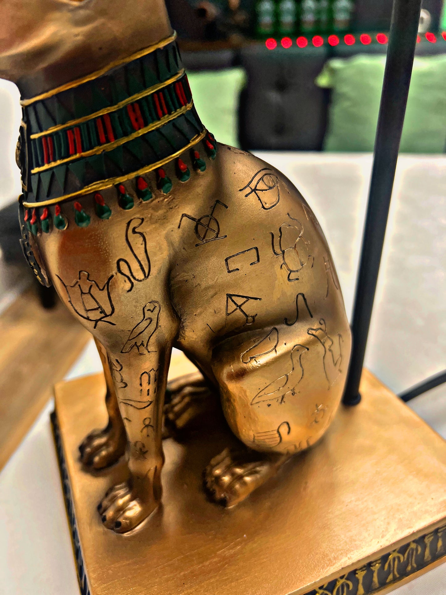 LUXURY DESIGNER ANCIENT EGYPTIAN BLACK CAT (LAMP) (RARE)