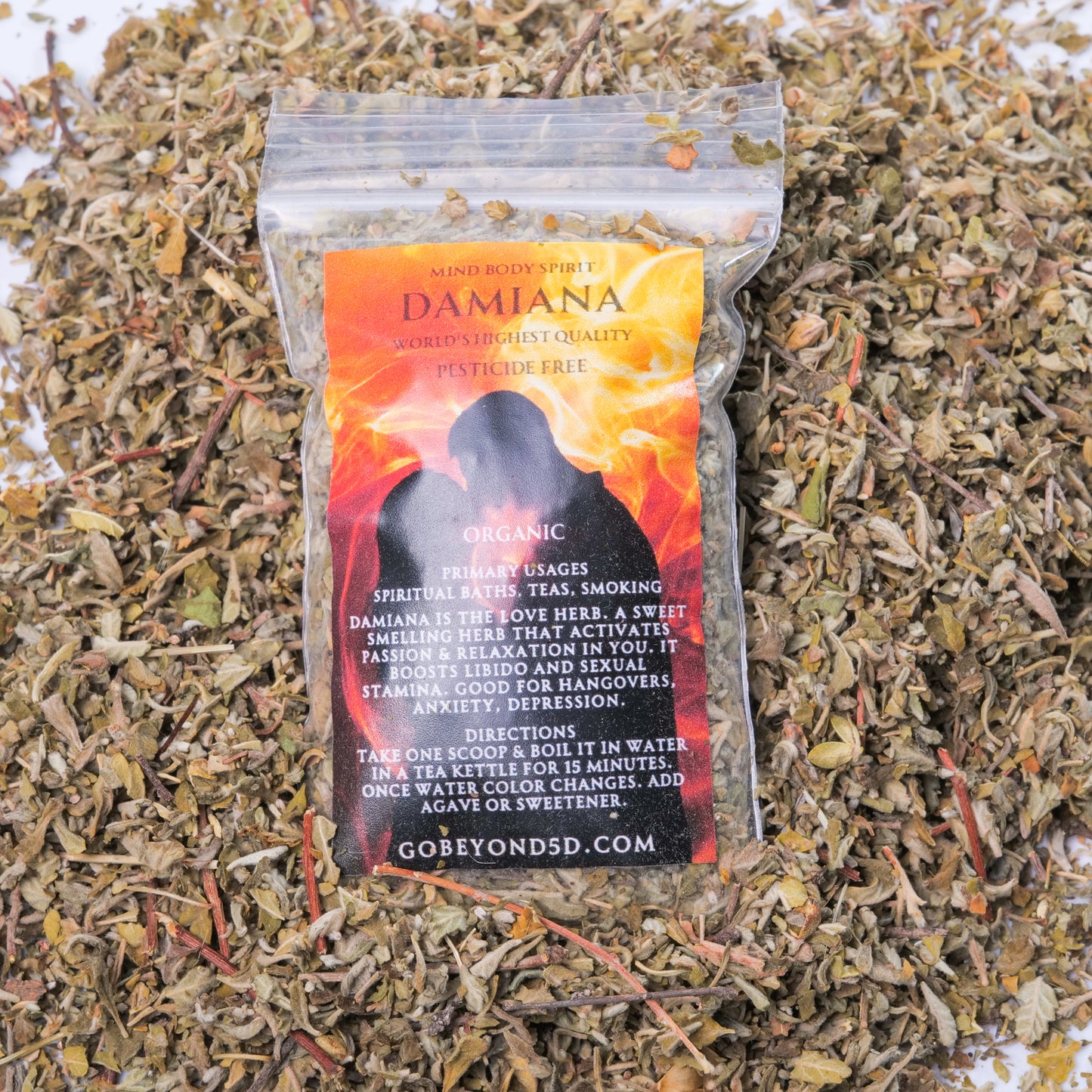 Small Raw Damiana - PASSION,  ATTRACTION, IMPOTENCY