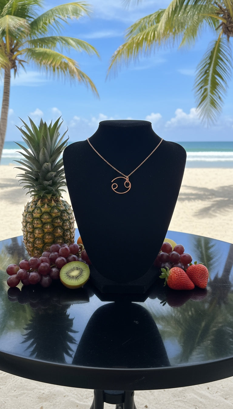 100% Pure Copper Zodiac Sign Jewelry - Comes With Copper Chain (Rare)