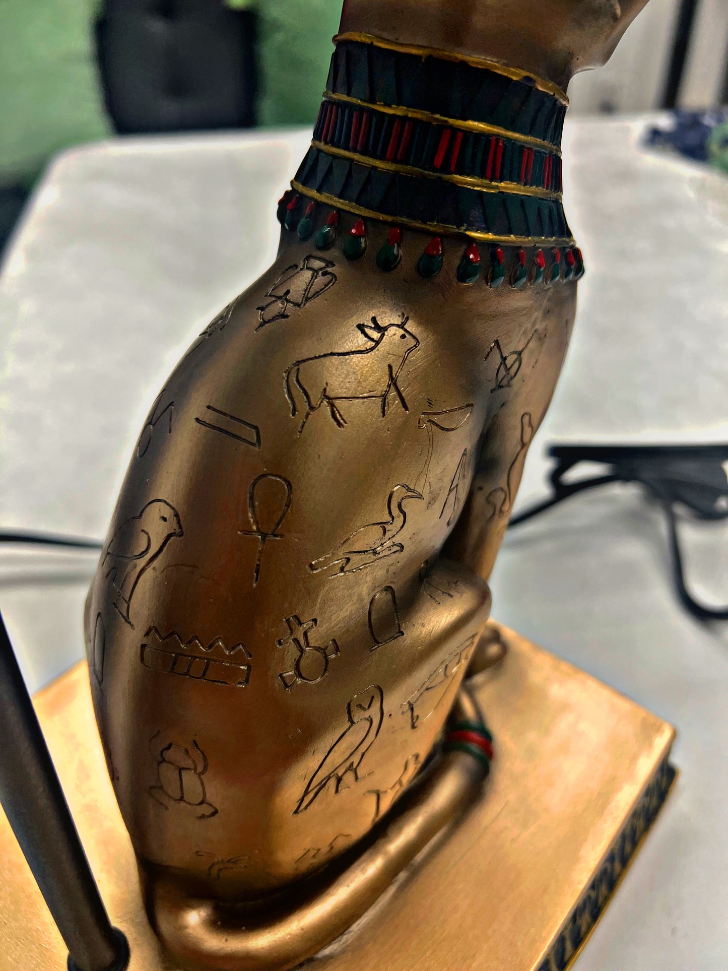LUXURY DESIGNER ANCIENT EGYPTIAN BLACK CAT (LAMP) (RARE)