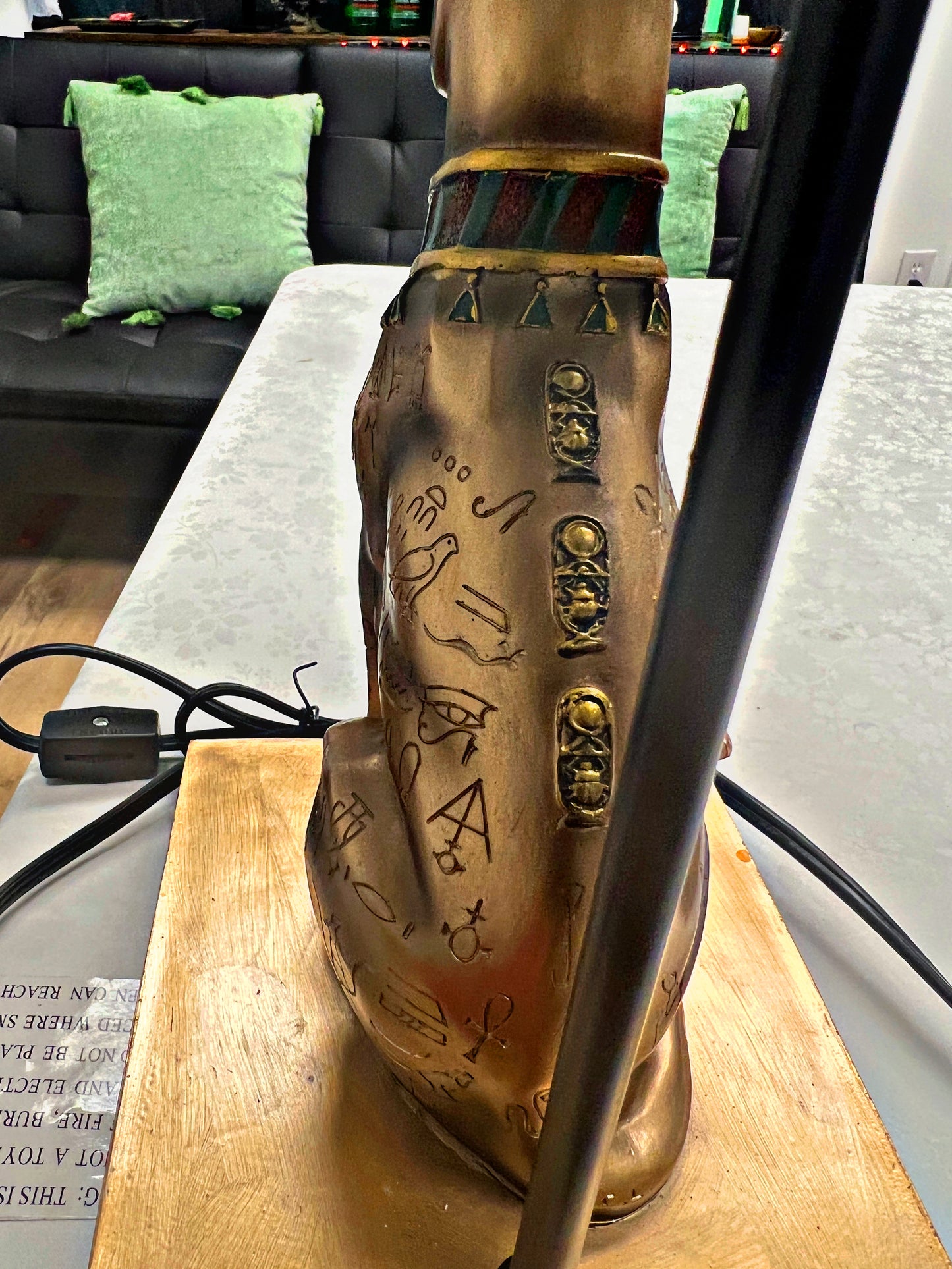 LUXURY DESIGNER ANCIENT EGYPTIAN DOG (LAMP) (RARE)