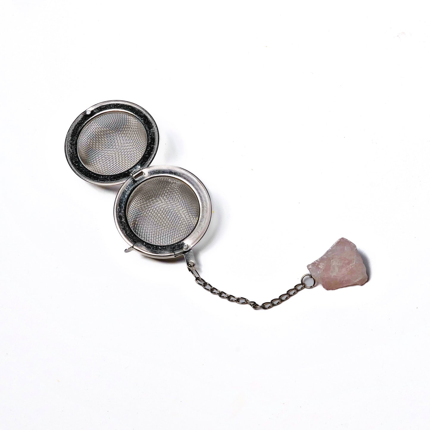 Rose Quartz Mesh Tea Ball