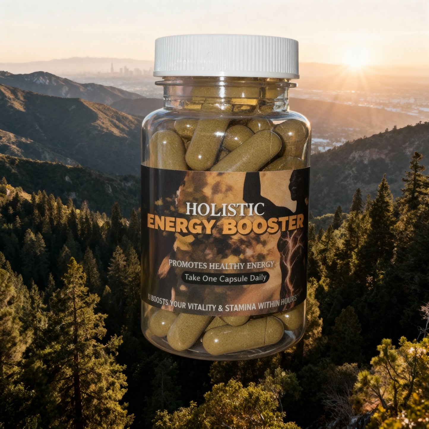 Energy Booster - Promotes Healthy Energy - Organic Herbal Remedy For Performance