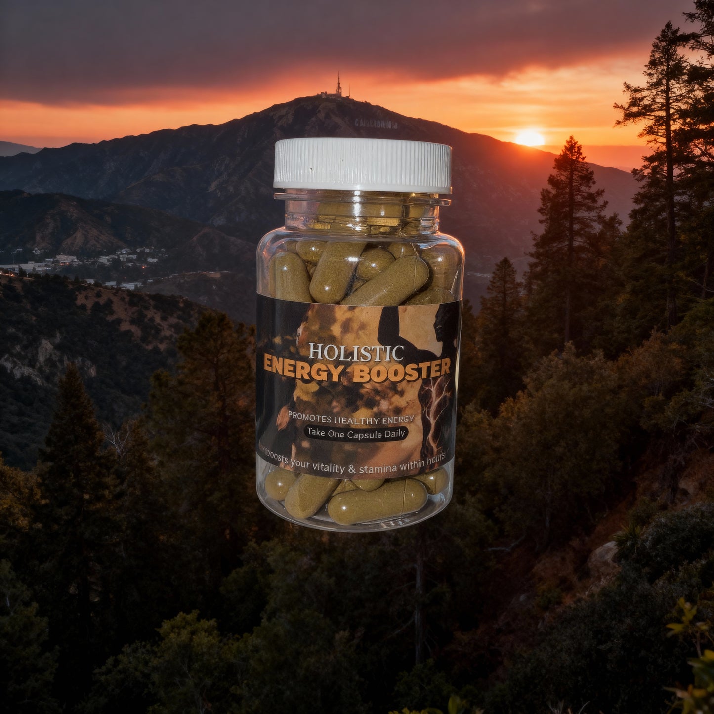 Energy Booster - Promotes Healthy Energy - Organic Herbal Remedy For Performance