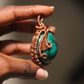 Malachite- Luxury Copper Wrapped Crafted Crystal Gift For Heart, Protection & Leadership