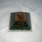 Green Aventurine Sigil Copper Charged Orgone Crystal Generator & Pyramid (Rare) (Manifests your intention to the cosmos)