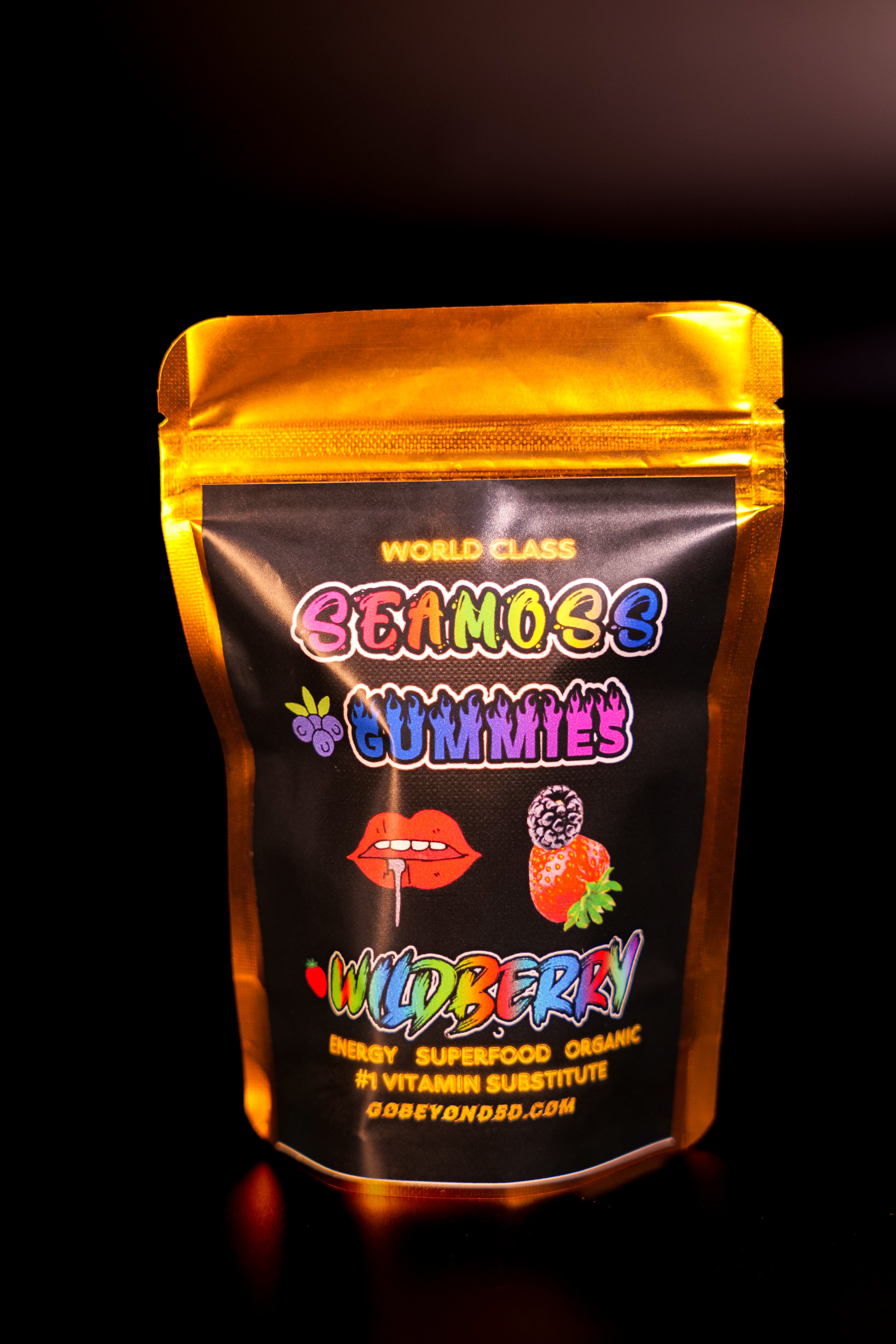 Wildberry Sea Moss Gummies: Irresistibly Tasty Vegan Superfood Snack!