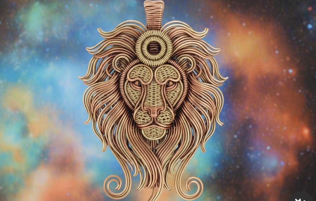 100% Pure Copper Zodiac Sign Pendent (Very Rare) (Comes With Copper Chain)