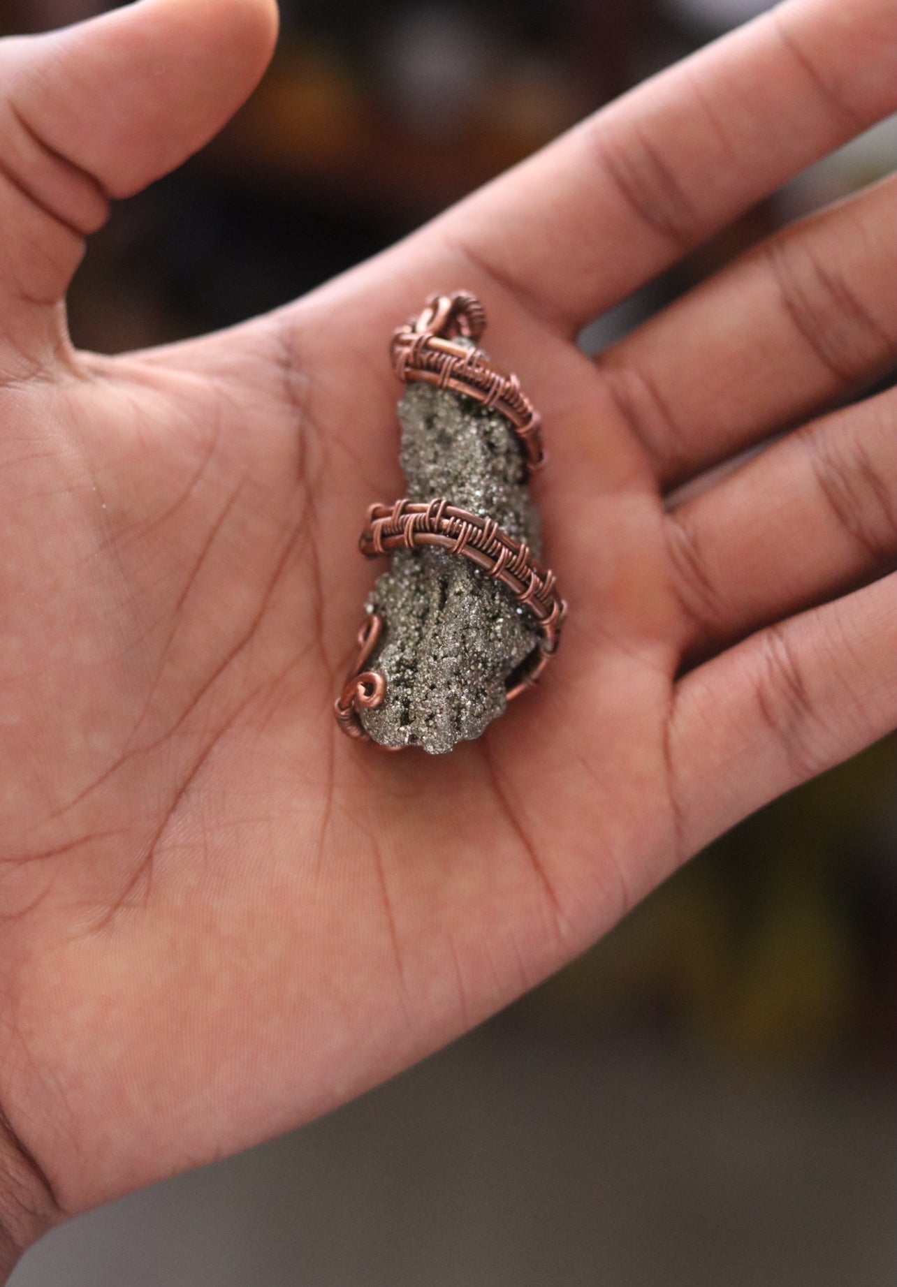 Pyrite - Luxury Copper Wrapped Crafted Crystal Gift For Money & Confidence