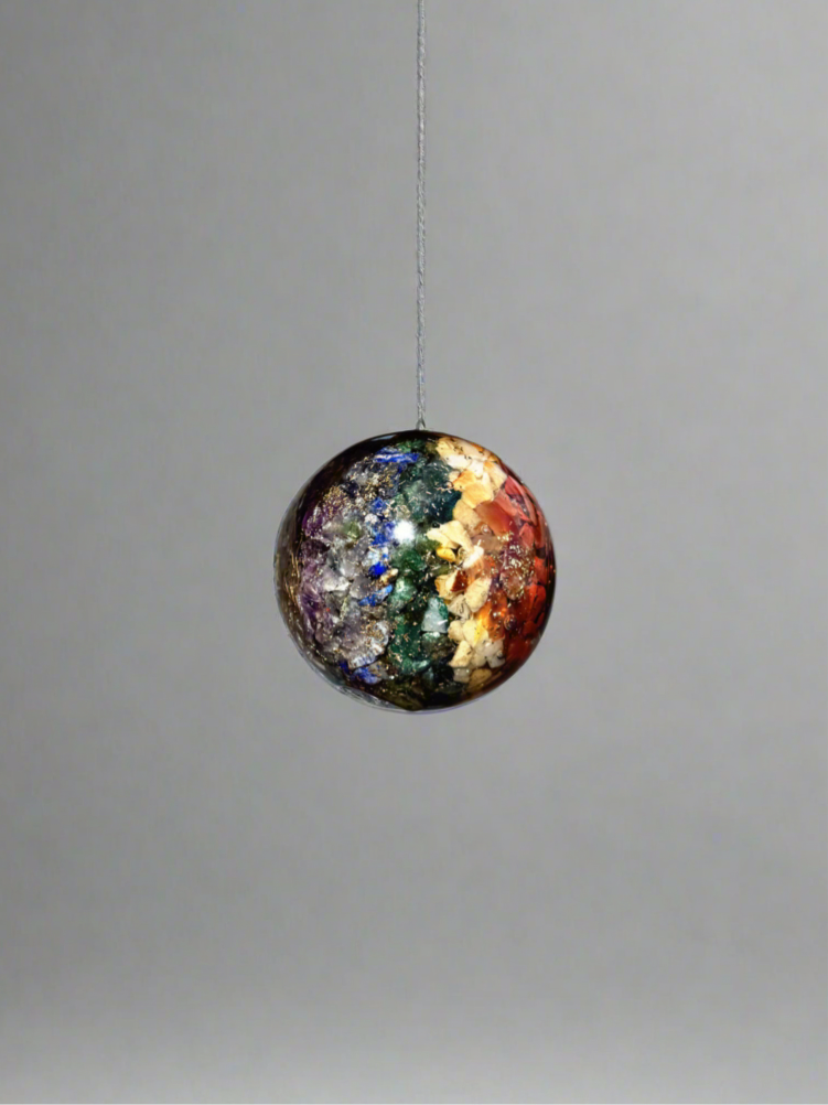 7 Chakra - Orgone Copper Charged Sphere (Rare)
