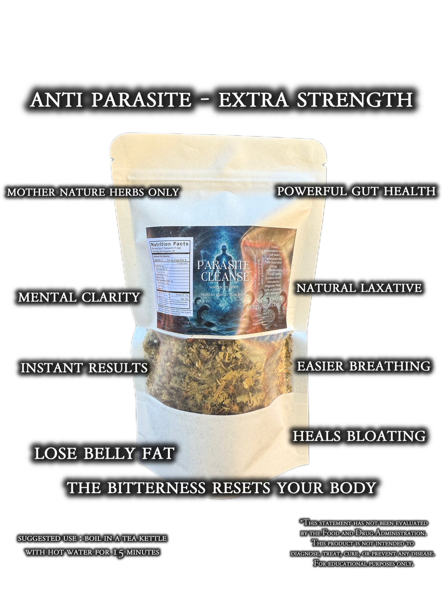 Rapid Parasite Cleanse [Extra Strength] - Gut Detox