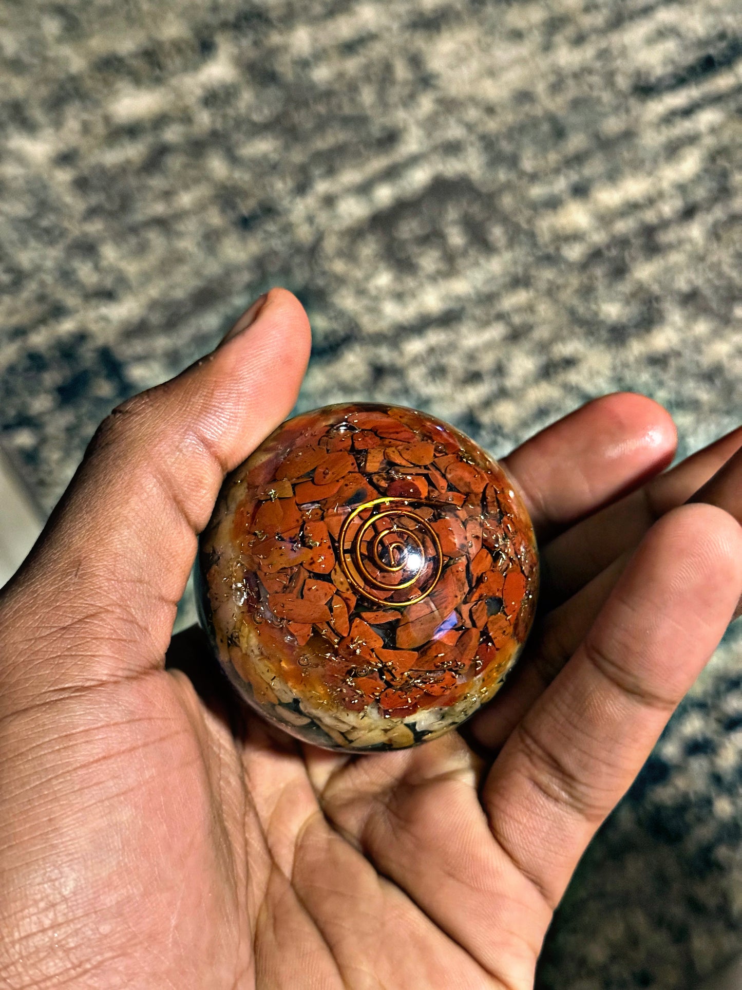 7 Chakra - Orgone Copper Charged Sphere