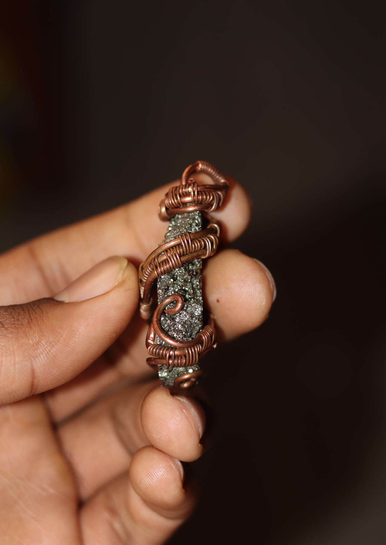 Pyrite - Luxury Copper Wrapped Crafted Crystal Gift For Money & Abundance