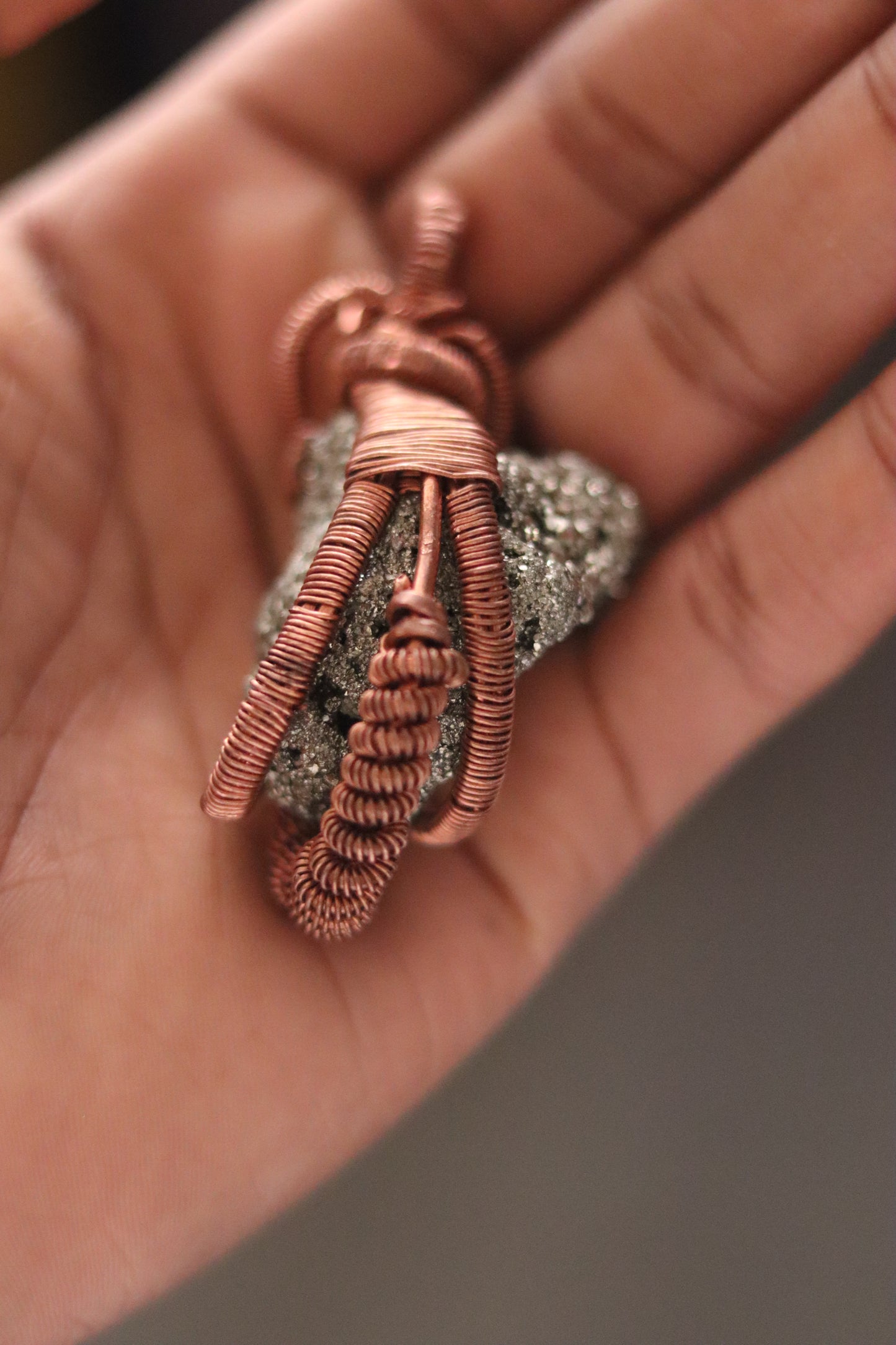 Pyrite - Luxury Copper Wrapped Crafted Crystal Gift For Money & Confidence