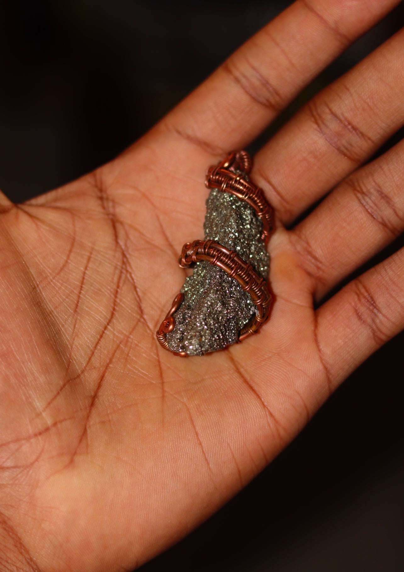 Pyrite - Luxury Copper Wrapped Crafted Crystal Gift For Money & Confidence