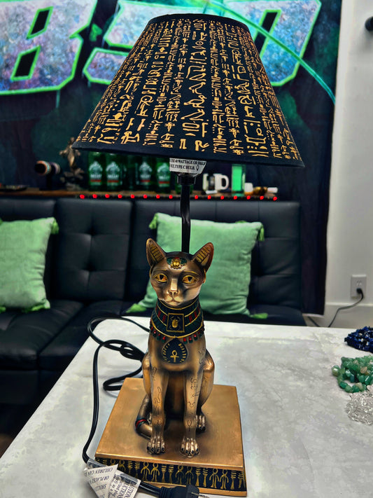 LUXURY DESIGNER ANCIENT EGYPTIAN BLACK CAT (LAMP) (RARE)