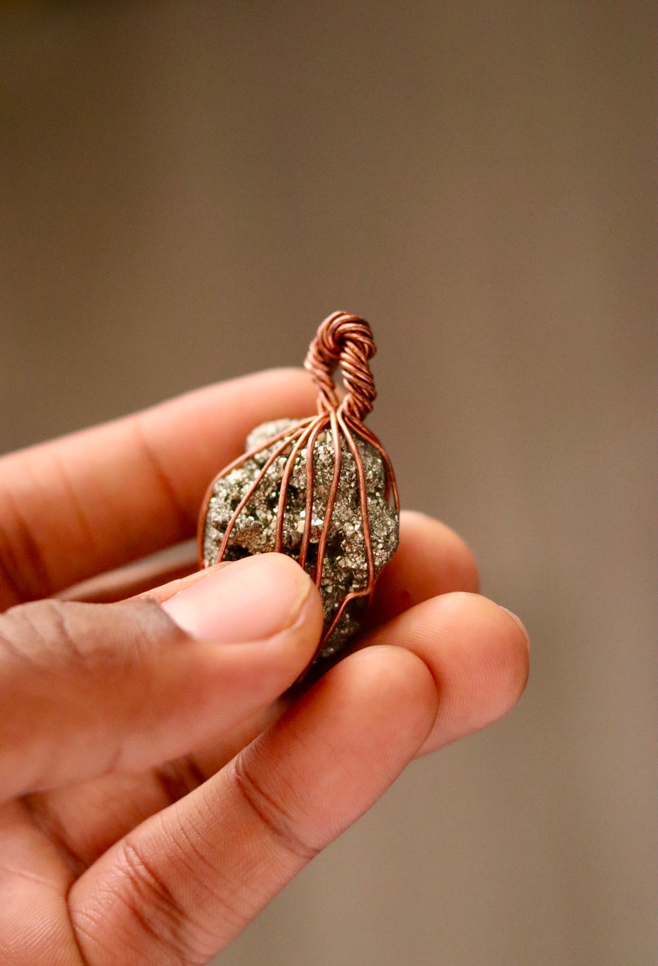 Pyrite - Luxury Copper Wrapped Crafted Crystal Gift For Money & Abundance