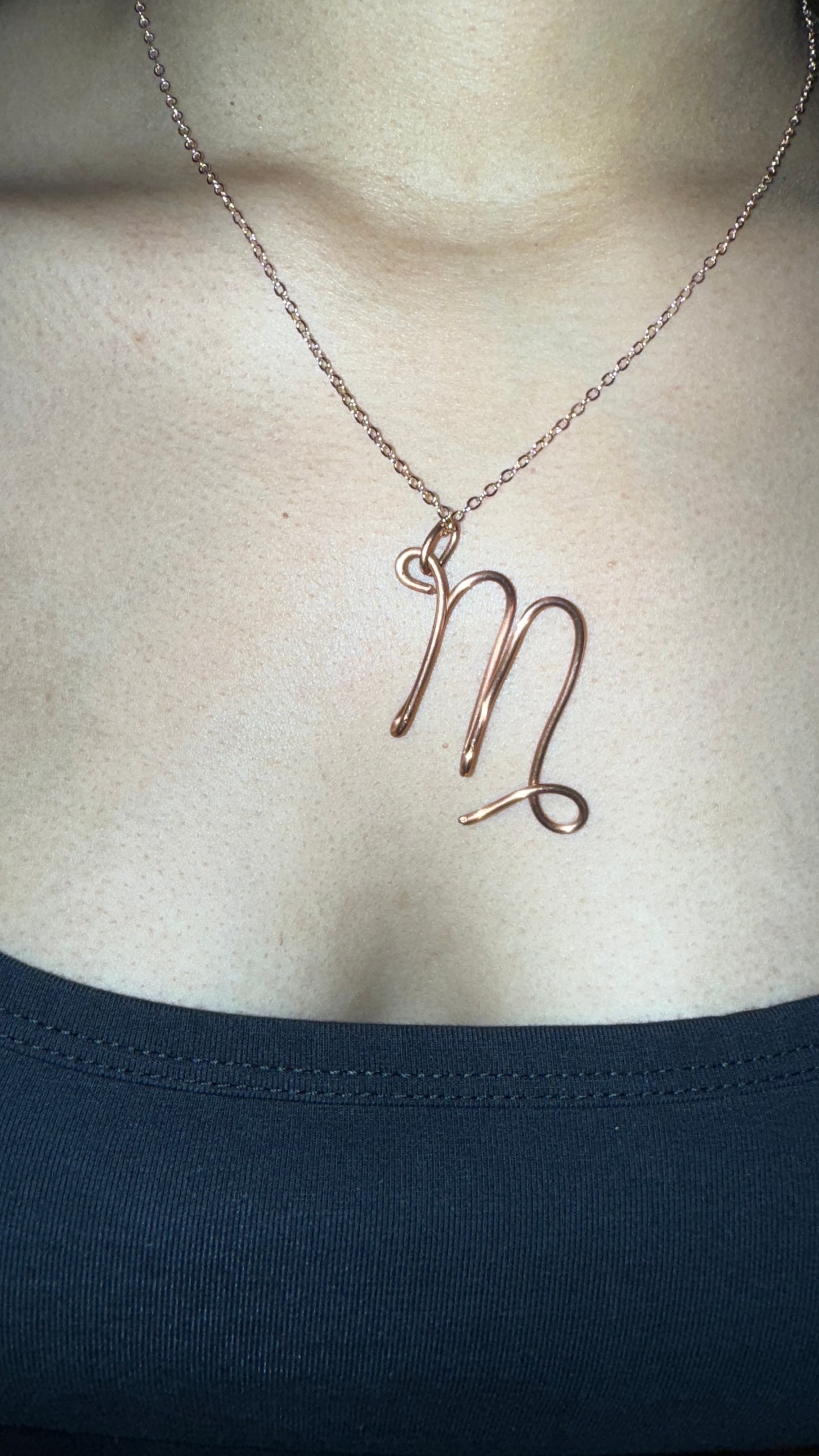 Beyond 5D 100% Pure Copper : Zodiac Sign Jewelry (Very Rare) Astrology : Comes With Copper Chain