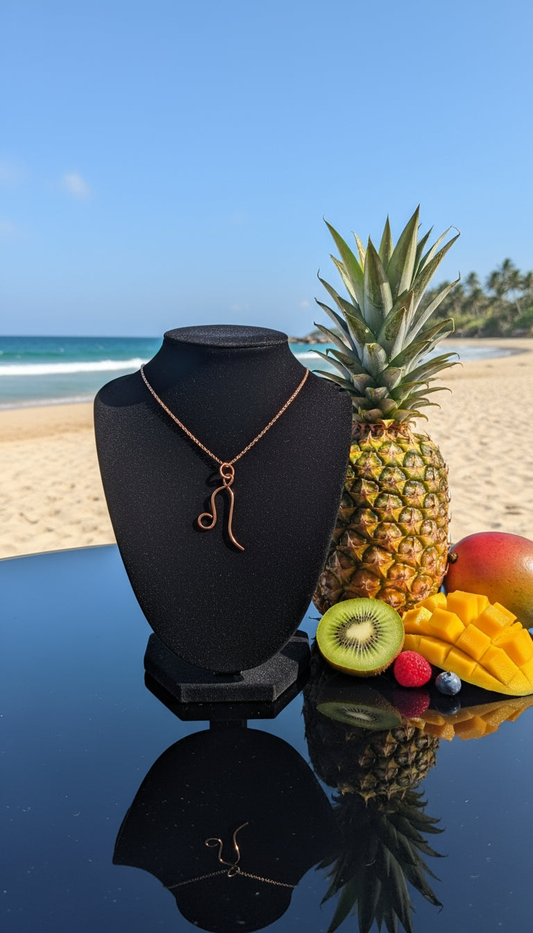 100% Pure Copper Zodiac Sign Jewelry - Comes With Copper Chain (Rare)