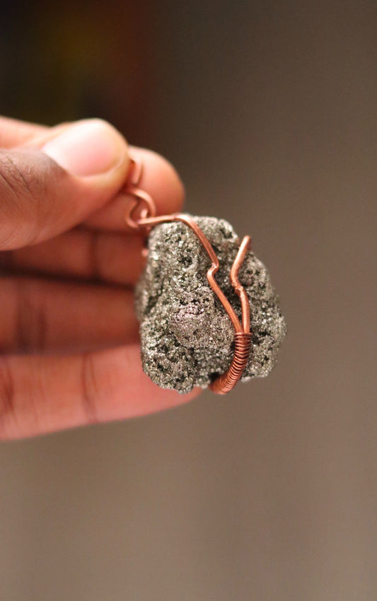 Pyrite - Luxury Copper Wrapped Crafted Crystal Gift For Money & Abundance