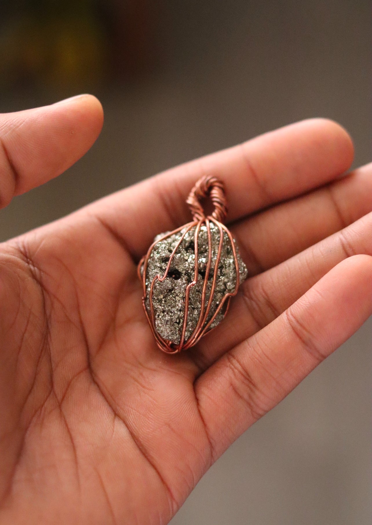 Pyrite - Luxury Copper Wrapped Crafted Crystal Gift For Money & Abundance