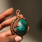 Malachite- Luxury Copper Wrapped Crafted Crystal Gift For Heart, Protection & Leadership