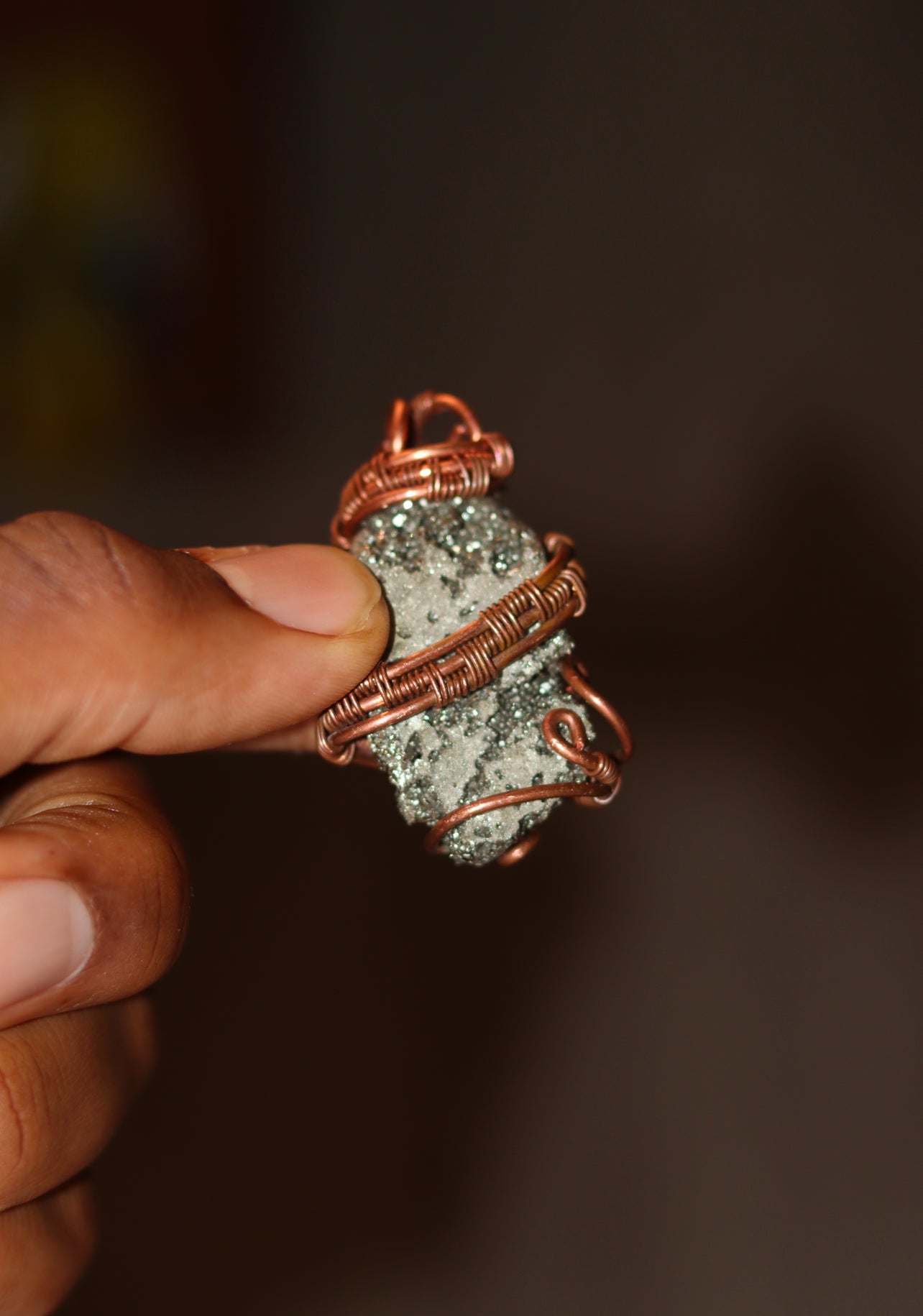 Pyrite - Luxury Copper Wrapped Crafted Crystal Gift For Money & Abundance