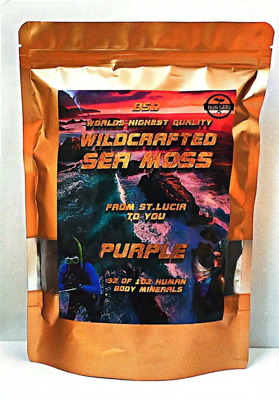 Real Ocean Purple Sea Moss (Large)