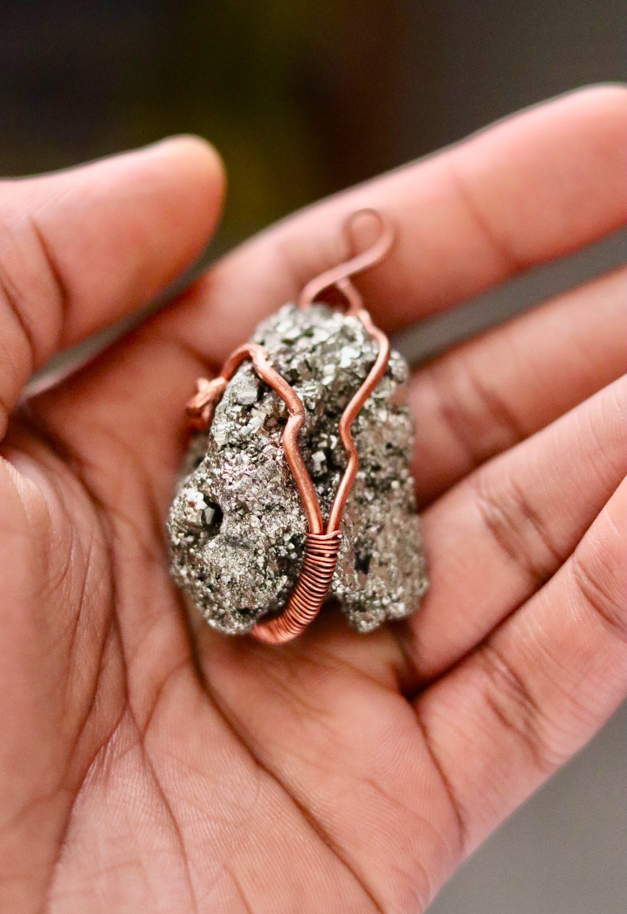 Pyrite - Luxury Copper Wrapped Crafted Crystal Gift For Money & Abundance