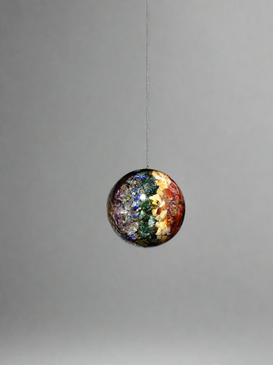 7 Chakra - Orgone Copper Charged Sphere (Rare)
