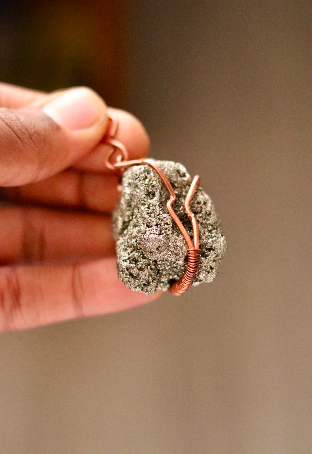 Pyrite - Luxury Copper Wrapped Crafted Crystal Gift For Money & Abundance