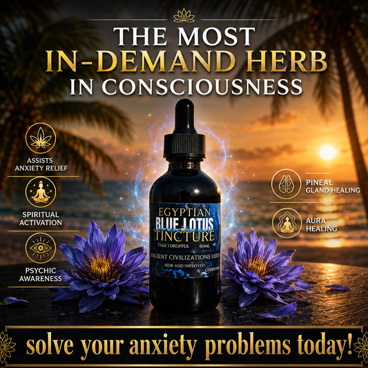 Egyptian Blue Lotus Tincture | Ancient Herbal Extract | New & Improved