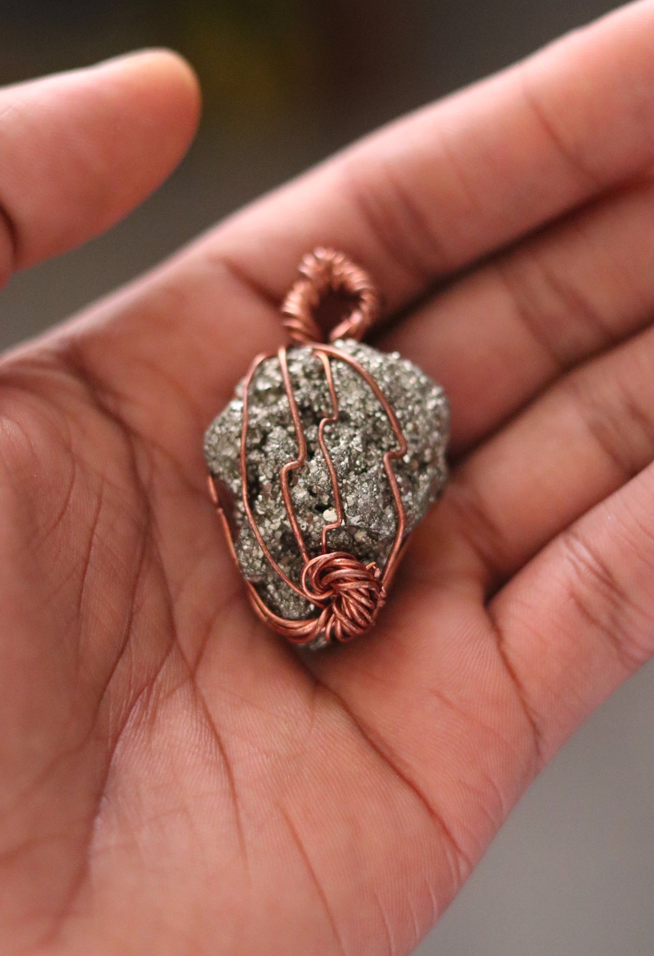 Pyrite - Luxury Copper Wrapped Crafted Crystal Gift For Money & Abundance