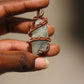 Aquamarine - Luxury Copper Wrapped Crafted Crystal Gift For Communication, Intention & Calming