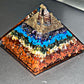 7 Chakra Sigil Copper Charged Orgone Crystal Generator & Pyramid (Rare) (Sends Creative intentions to the universe)