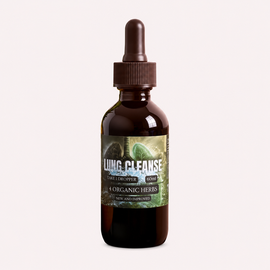 Lung Cleanse Tincture – 4 Organic Herbs - Breathe Easy - Triple-Strength