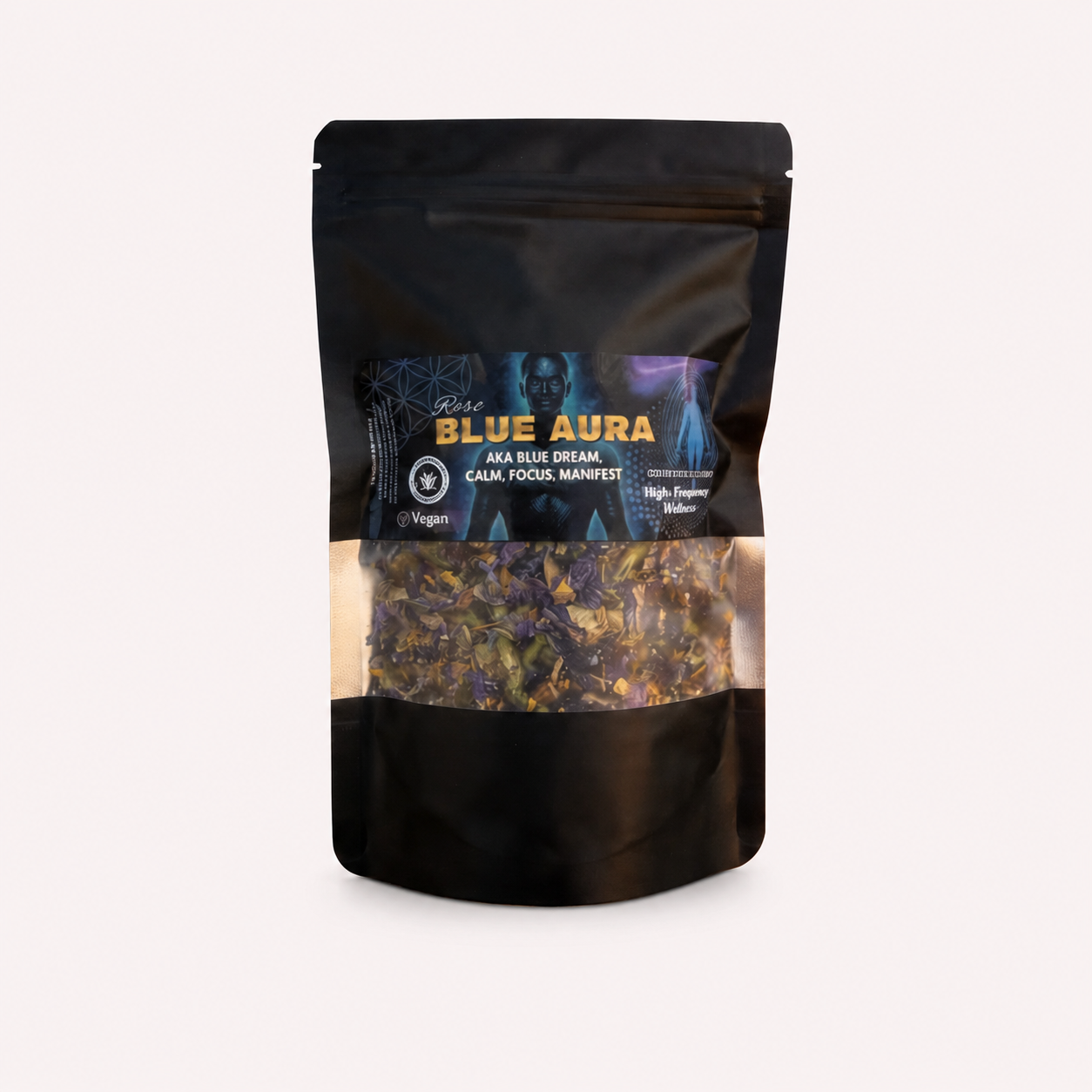 Blue Aura - Your Calm, Your Focus, Your Night Sedation - Three Blue Herbs