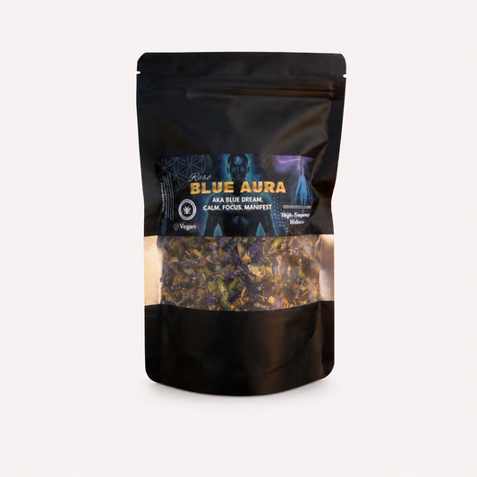 Blue Aura - Your Calm, Your Focus, Your Night Sedation - Three Blue Herbs
