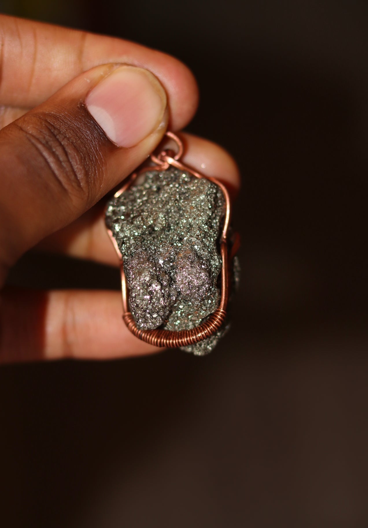 Pyrite - Luxury Copper Wrapped Crafted Crystal Gift For Money & Abundance