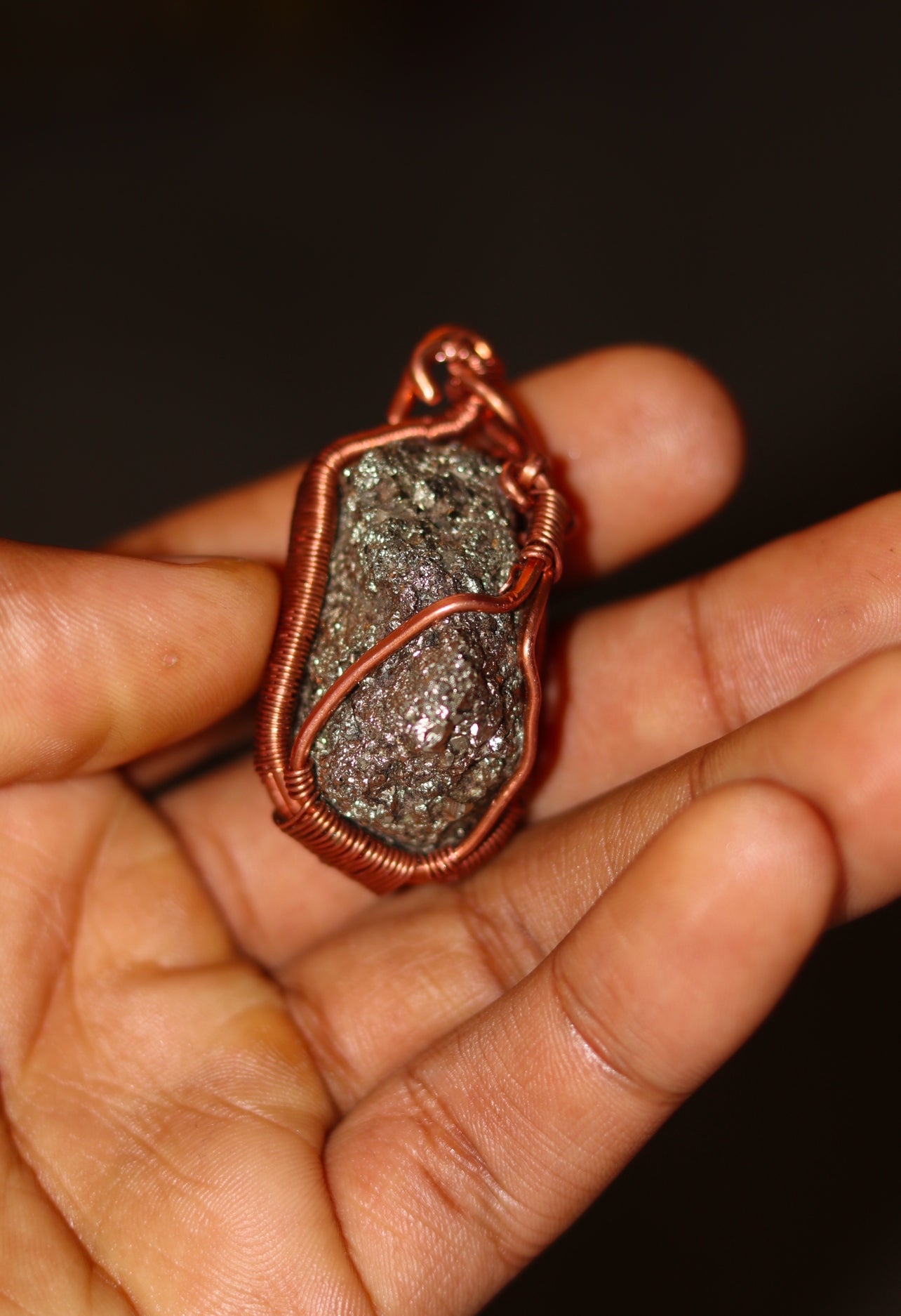 Pyrite - Luxury Copper Wrapped Crafted Crystal Gift For Protection & Imagination