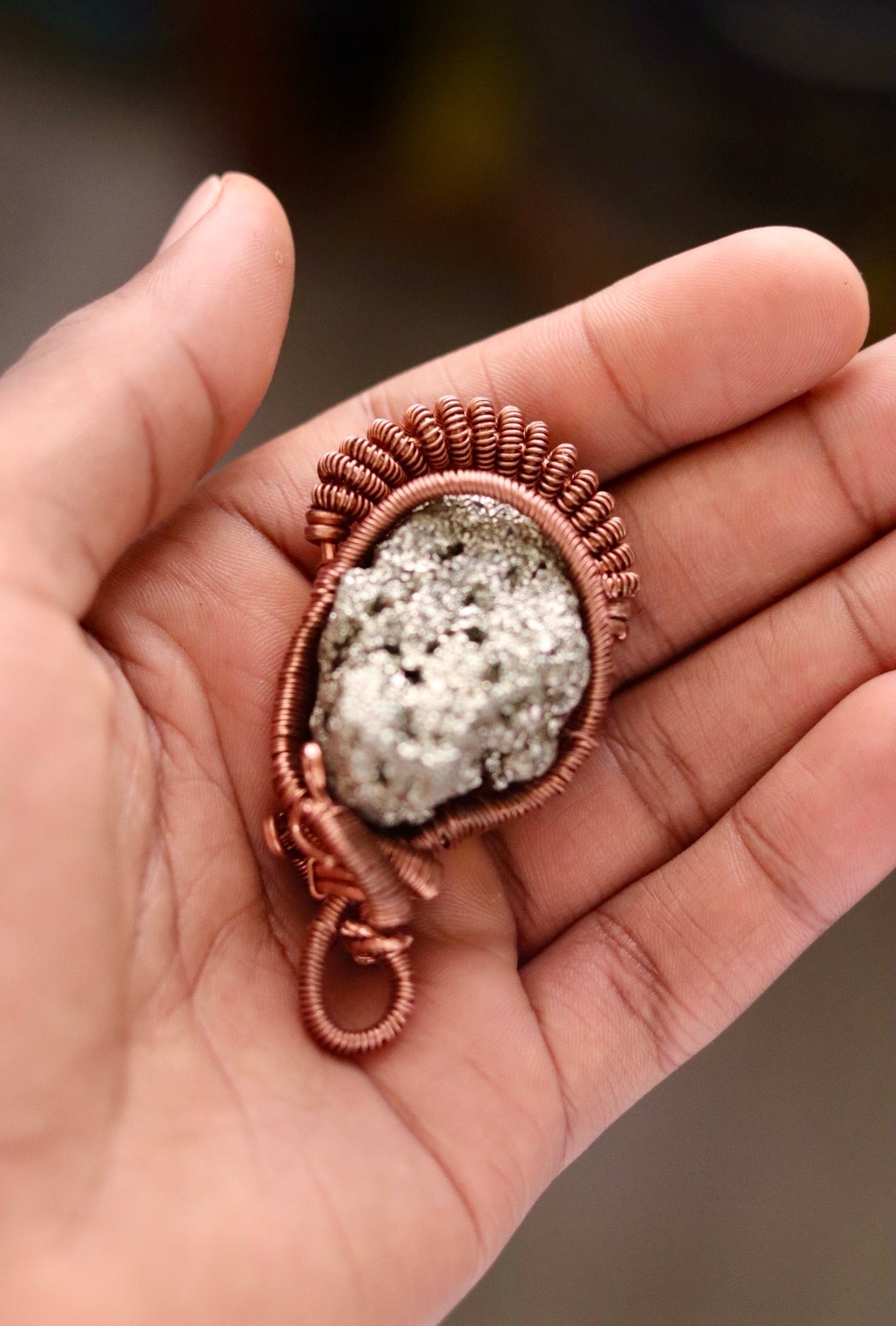 Pyrite - Luxury Copper Wrapped Crafted Crystal Gift For Money & Confidence