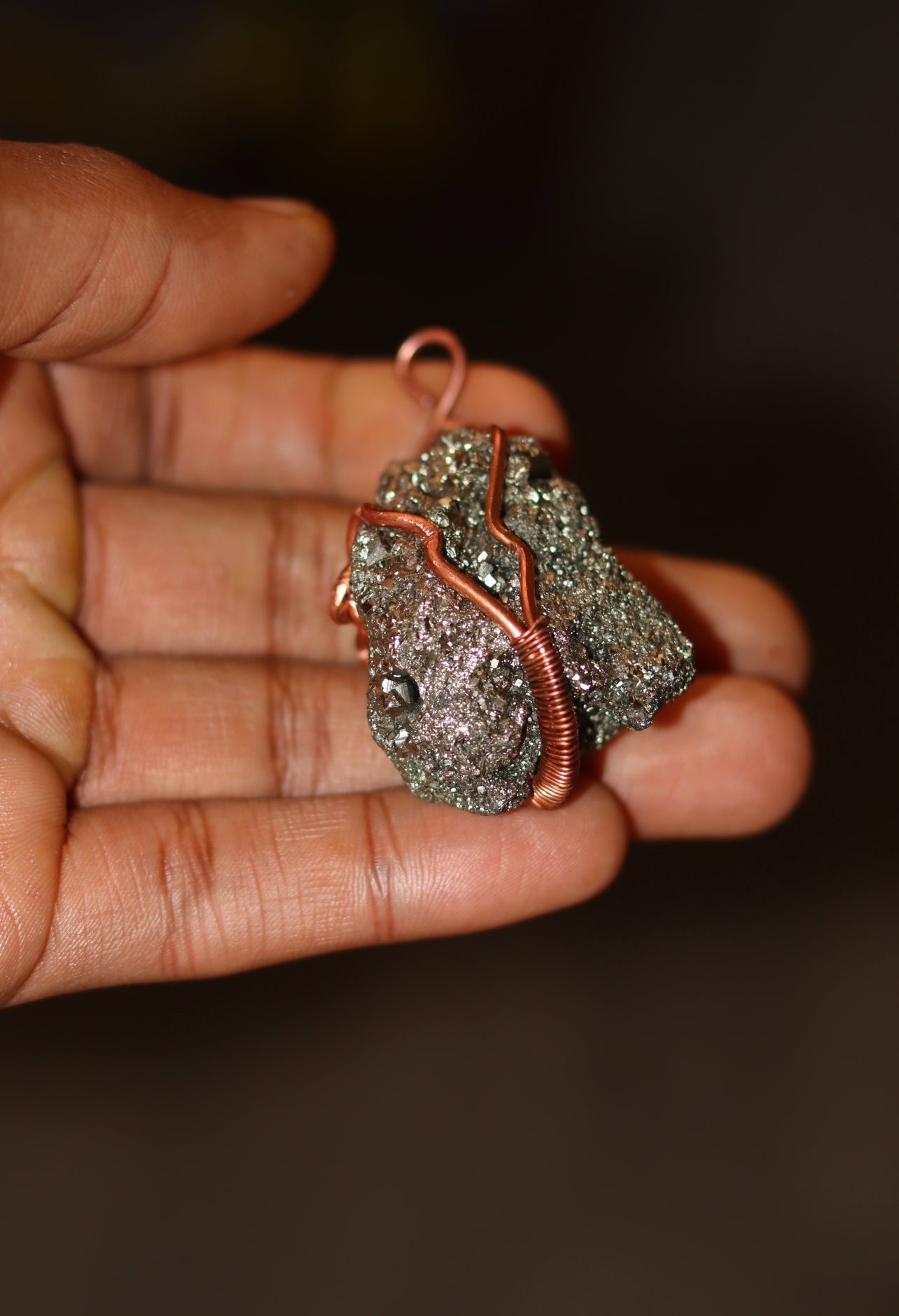 Pyrite - Luxury Copper Wrapped Crafted Crystal Gift For Money & Abundance