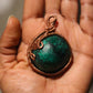 Malachite- Luxury Copper Wrapped Crafted Crystal Gift For Heart, Protection & Leadership