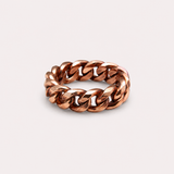 Copper Cuban Ring