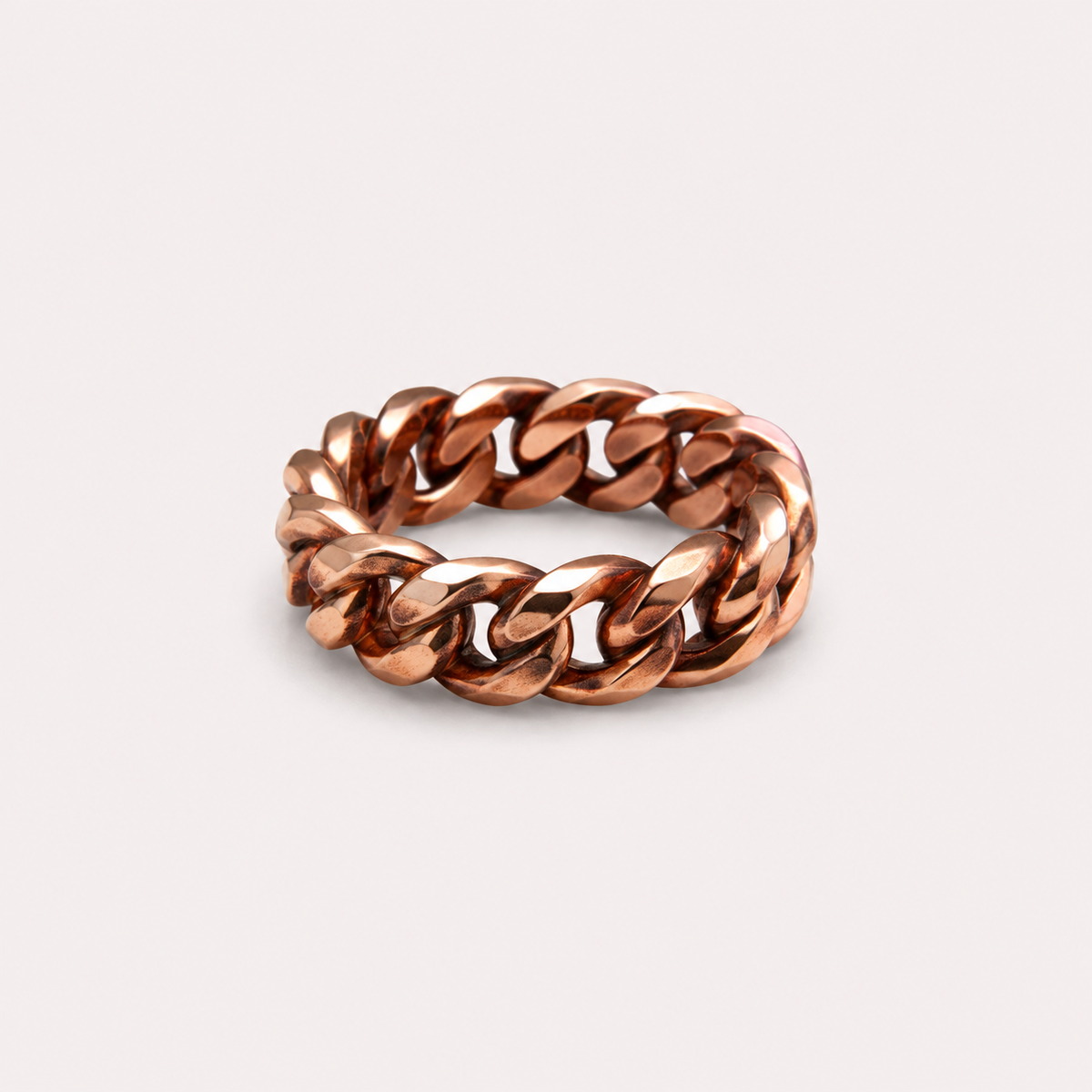 Copper Cuban Ring