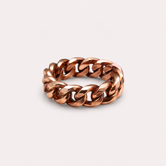 Copper Cuban Ring