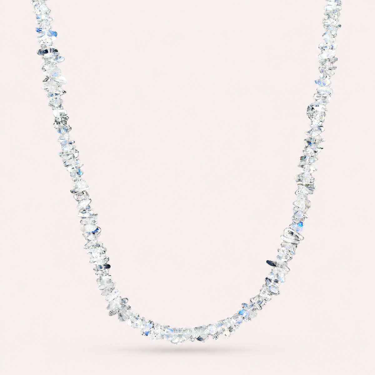Beyond 5D Rainbow Moonstone Chip Necklace (Rare)