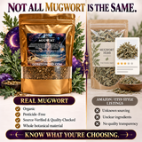 Organic Dried Mugwort Herb – Cut & Sifted Loose Leaf for Tea & Rituals