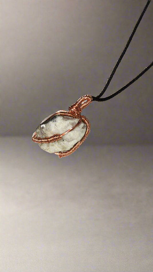 Beyond 5D Copper Wire Wrapped Moonstone Pendent (Emotional Comfort)